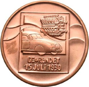 Verdienstmedaille des Forschungsinstituts für Kraftfahrtwesen und Fahrzeugmotoren Stuttgart