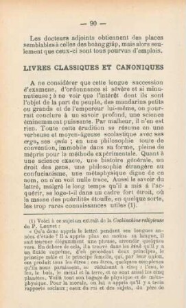 Livres classiques et canoniques