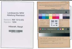 Entnazifizierung Margit Hilberath , geb. 20.02.1920 ()