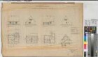 Kleinsiedlungshaus Nr. 12 Grundrisse, Ansichten, Schnitt 1938 1 : 100 47 x 71 Zeichnung Westfälische Heimstätte Dortmund Wohnungsgesellschaft Münsterland
