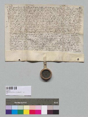 Hans Hinteröder zu Hinteröd, Pfarrei Oberdorfen, verkauft dem Achaz von Laiming zu Tegernbach und Aham das Pichelgut in der Hofmark Haus.; S: Siegmund Seibersdorfer zu Breitenloh