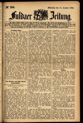 Ausgabe vom Mittwoch, den 11. Oktober 1882.