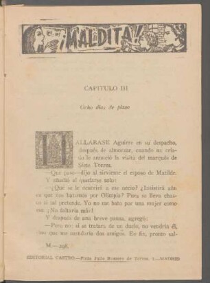 Capítulo III - Ocho días de plazo