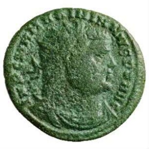 Münze, Follis (Follaro), 296 - 297 n. Chr.