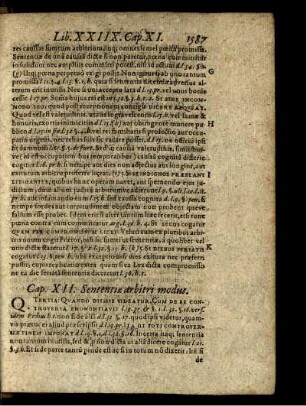 Cap. XII. Sententiae arbitri modus
