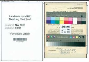 Entnazifizierung Jacob Verhasselt , geb. 13.05.1884 (Gastwirt)