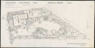 Wohngarten K. Bessenbach, Essen: Entwurfsplan Gemarkung Bredeney: Grundriss 1:100