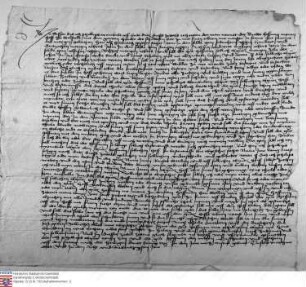 Bestandsbrieb über den Hof zu Wallstadt von Philipp Wambold