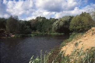 Königsbrück. Ehemaliger Truppenübungsplatz der Gruppe der Sowjetischen Streitkräfte in Deutschland (GSSD) im Staubereich der Pulsnitz. Stausee der Pulsnitz