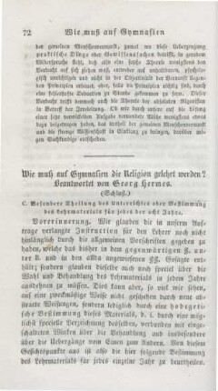 72-94 Wie muß auf Gymnasien die Religion gelehrt werden? (Schluß)
