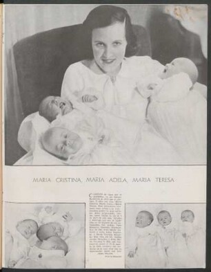 María Cristina, María Adela, María Teresa
