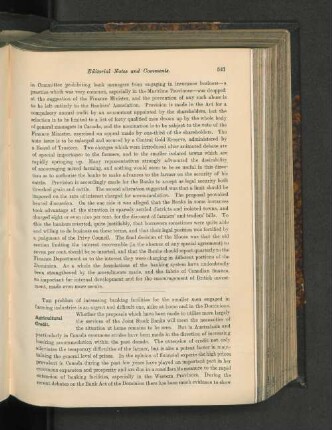 Agricultural Credit.