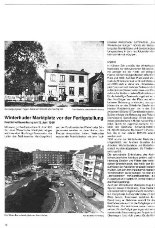 Winterhuder Marktplatz vor der Fertigstellung