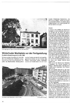 Winterhuder Marktplatz vor der Fertigstellung
