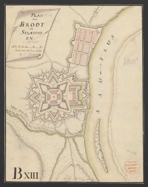 Plan von Brodt in Sclavonien