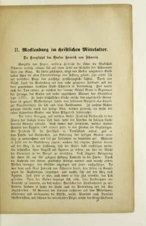 II. Mecklenburg im christlichen Mittelalter