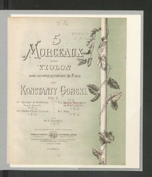 3: 2. Mazourka sur les chants polonais : op.1