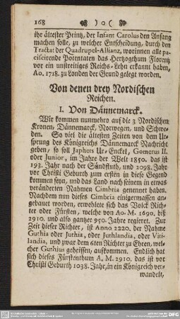 Von denen drey Nordischen Reichen
