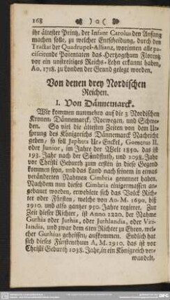 Von denen drey Nordischen Reichen