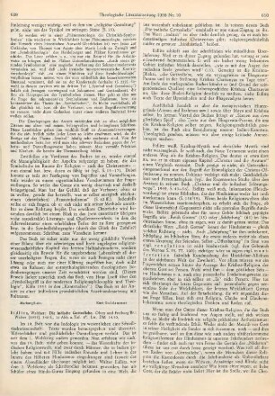 609-611 [Rezension] Eidlitz, Walther, Die indische Gottesliebe
