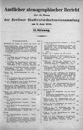 Sitzung 11, 9. Juni 1932