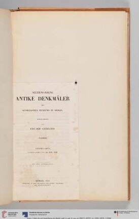 Neuerworbene antike Denkmäler des Königlichen Museums zu Berlin (Zweites Heft): Vasensammlung No. 1630 - 1690