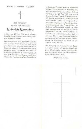 Hennekes, Heinrich