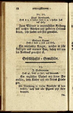 Gesellschafts- Gemählde.