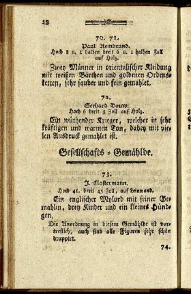 Gesellschafts- Gemählde.