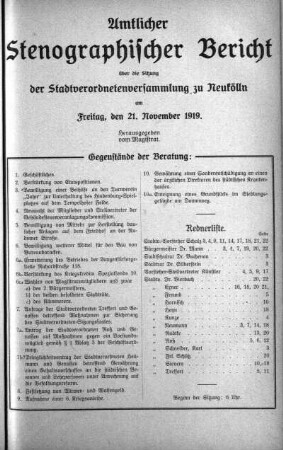 21. November 1919