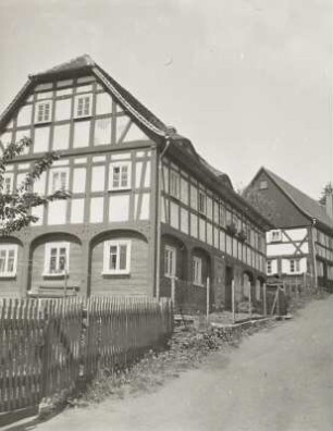Hirschfelde-Rosenthal, Umgebindehäuser an der Dorfstraße