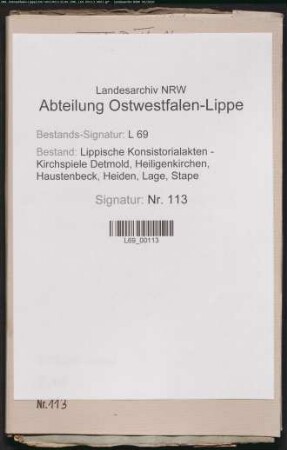 Nebenschule zu Remmighausen (v.a. Stellenbesetzung, Versorgung)
