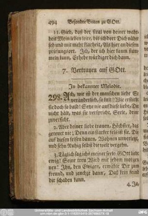 7. Vertrauen auf Gott.