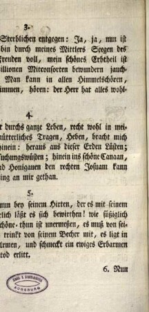 Lied, Von der Cantorey abzusingen