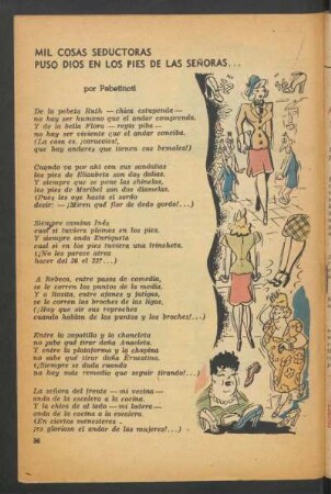 Mil cosas seductoras puso dios en los pies de las señoras ...