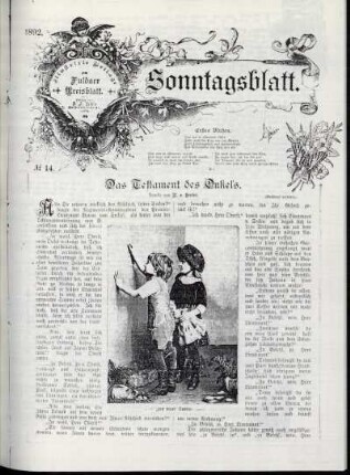 Ausgabe vom Sonntag, den 03. April 1892.