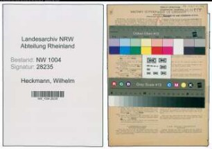 Entnazifizierung Wilhelm Heckmann , geb. 16.04.1894 (Mechaniker)