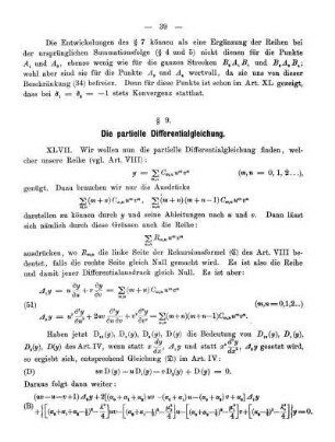 § 9. Die partielle Differentialgleichung.