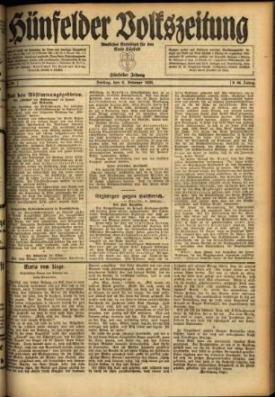 Ausgabe vom Freitag, den 06. Februar 1920.