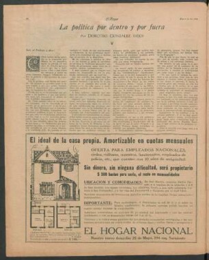 La política por dentro y por fuera