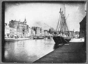 Viermastschoner im Hafen von Königsberg
