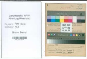 Entnazifizierung Bernd Braun , geb. 10.03.1909 (Chemiker)