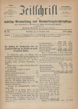 No. 23 - 26 = November - December