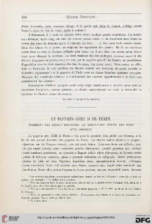 2: Le papyrus grec 13 de Turin : jugement par défaut emportant la liquidation forcée des biens d'un débiteur