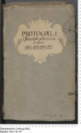 Protokolle des Offizialats