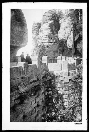 Blick auf die Basteibrücke