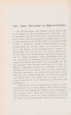 VII. Taal, literatuur en Bijbelvertaling