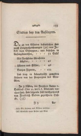 Studien bey den Anfängern