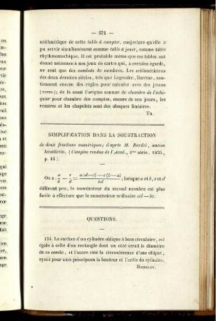Simplification dans la soustraction.