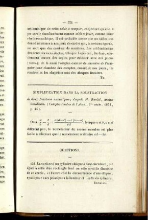 Simplification dans la soustraction.
